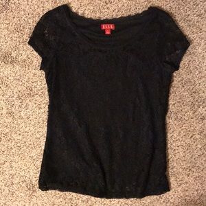 Black lace top